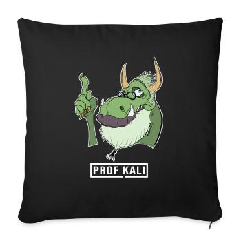 Kali Linux Computer Administrator Tux Drachen Kopf - Sofakissenbezug 45 x 45 cm - Schwarz - Vorne