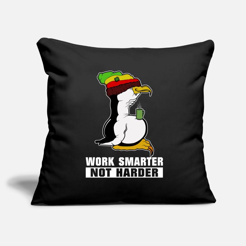Linux Pinguin Kaffeepause Rasta Informatik PC Nerd Sofakissenbezug 45 x 45 cm