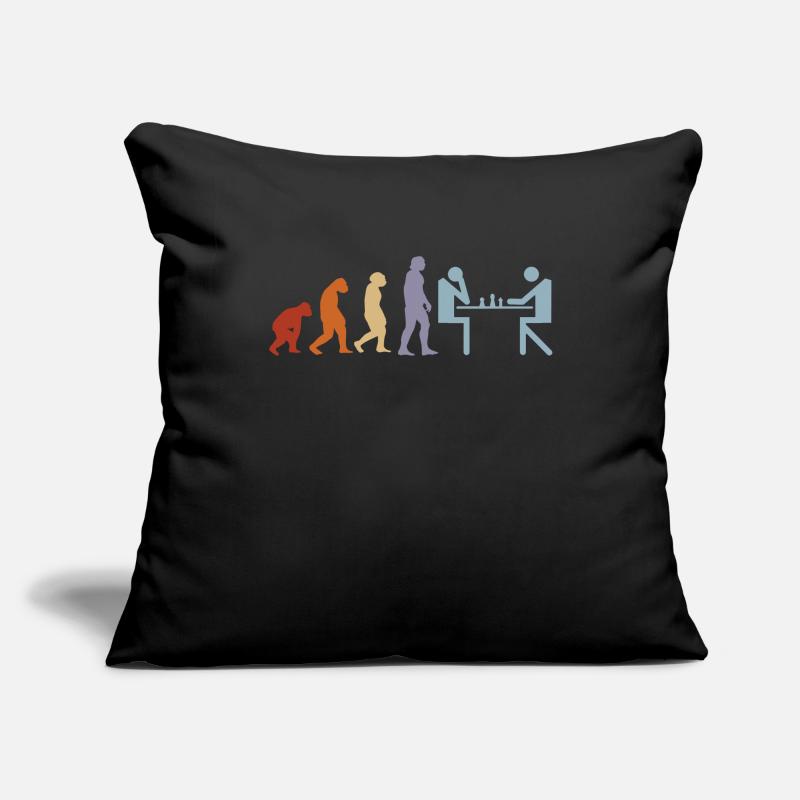 Evolution Chess Chess board Chess piece vintage Sofa pillowcase 17,3'' x 17,3'' (45 x 45 cm)