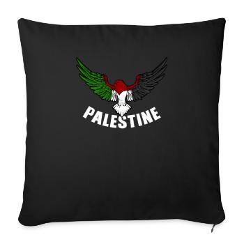 Free Gaza Free Palestine Freedom for Palestine - Sofa pillowcase 17,3'' x 17,3'' (45 x 45 cm) - black - Front