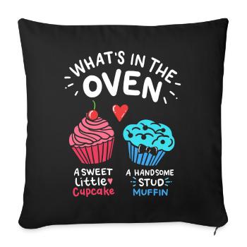 Gender Reveal Baker - Sofakissenbezug 45 x 45 cm - Schwarz - Vorne