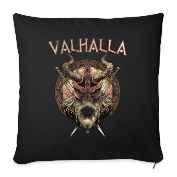 Viking Viking Valhalla Odin Thor Nordmann Skal - Sofa pillowcase 17,3'' x 17,3'' (45 x 45 cm) - black - Front