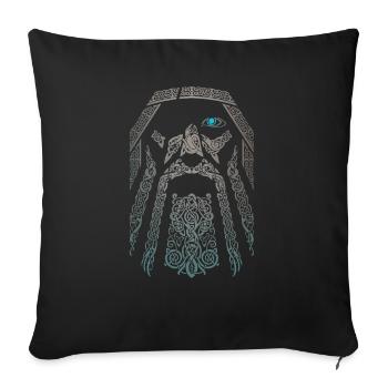 Viking Viking Valhalla Odin Thor Nordmann Skal - Sofa pillowcase 17,3'' x 17,3'' (45 x 45 cm) - black - Front