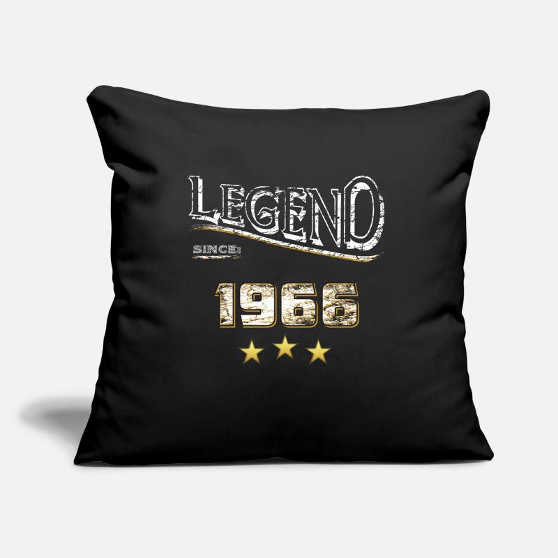 Legend since 1966 / legend since 1966 / legendary Sofa pillowcase 17,3'' x 17,3'' (45 x 45 cm)