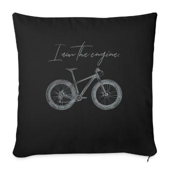 Bicycle Bicycling Biker Cycling Bicycle - Sofa pillowcase 17,3'' x 17,3'' (45 x 45 cm) - black - Front