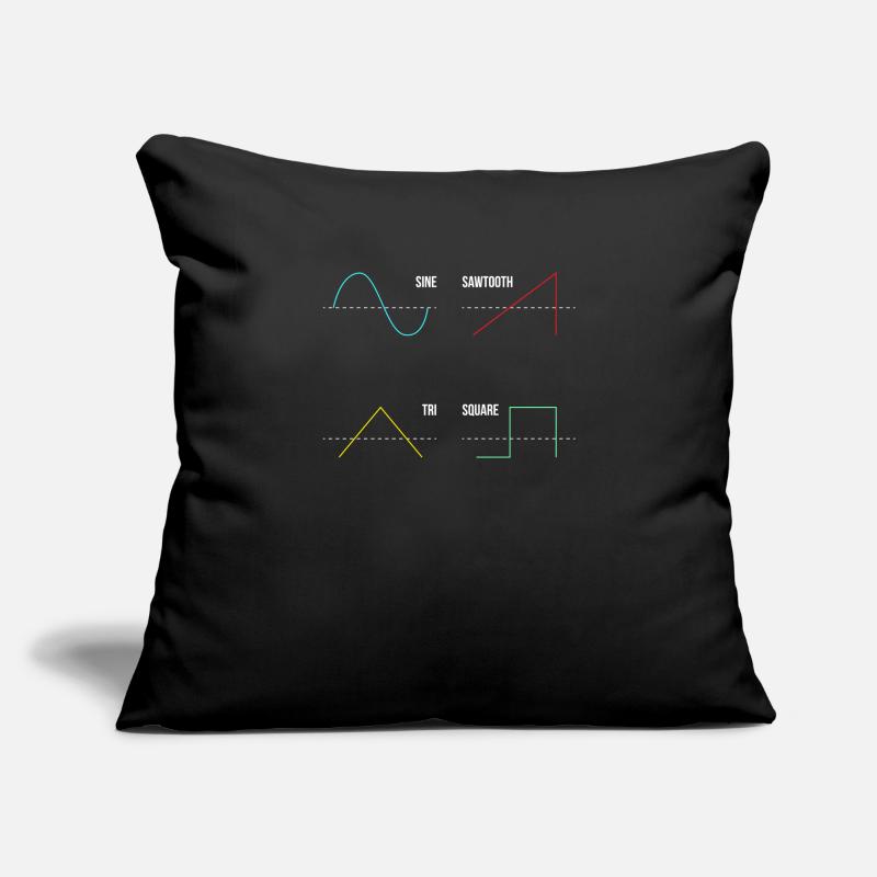 Synthesizer Analog Drumsounds Audio Waveform Sofa pillowcase 17,3'' x 17,3'' (45 x 45 cm)