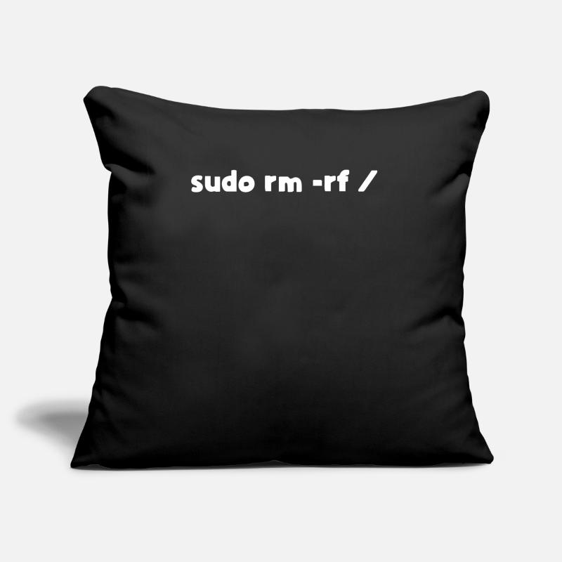 Programmierer Linux sudo rm -rf Sofakissenbezug 45 x 45 cm