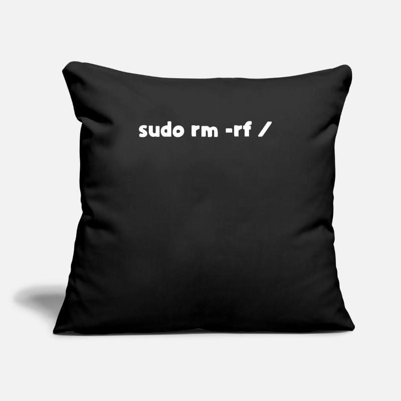 Programmierer Linux sudo rm -rf Sofakissenbezug 45 x 45 cm