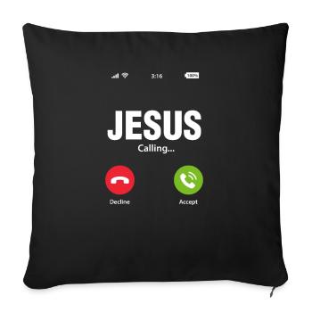 Jesus - Sofakissenbezug 45 x 45 cm - Schwarz - Vorne