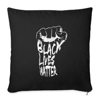 Chemise Black Lives Matter Faust - Housse de coussin décorative 45 x 45 cm - noir - Devant