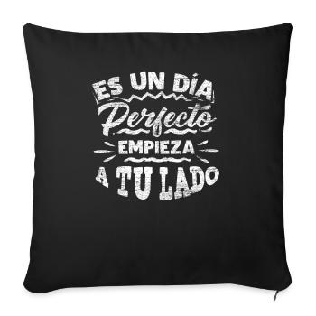 Spanien Spanisch - Sofakissenbezug 45 x 45 cm - Schwarz - Vorne