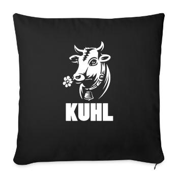 Kuhl Landwirt - Sofakissenbezug 45 x 45 cm - Schwarz - Vorne