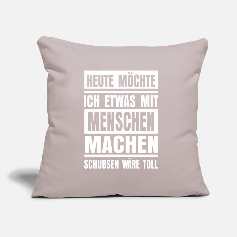Ich Hasse Menschen Lustiger Spruch Sofakissenbezug 45 x 45 cm