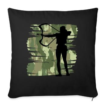Archer - Housse de coussin décorative 45 x 45 cm - noir - Devant