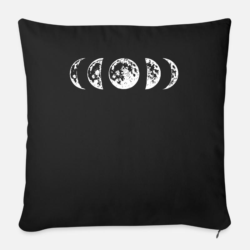 Mond - Sofakissenbezug 45 x 45 cm - Schwarz