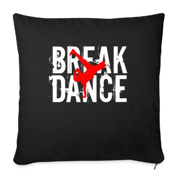 Breakdance breakdancer - Housse de coussin décorative 45 x 45 cm - noir - Devant
