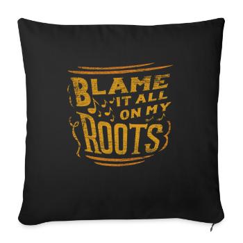 Musique country - Housse de coussin décorative 45 x 45 cm - noir - Devant