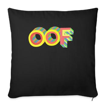 Idée de cadeau cool - Housse de coussin décorative 45 x 45 cm - noir - Devant