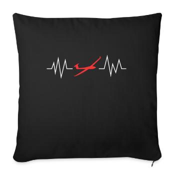 Model flying fun gift for model pilots - Sofa pillowcase 17,3'' x 17,3'' (45 x 45 cm) - black - Front