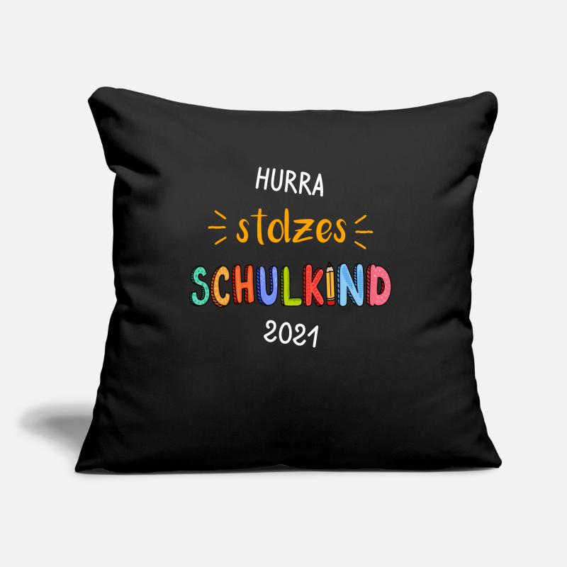 Stolzes Schulkind 2021 Geschenk Einschulung Schule Sofakissenbezug 45 x 45 cm