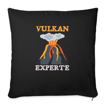 Geology geologist volcano science research - Sofa pillowcase 17,3'' x 17,3'' (45 x 45 cm) - black - Front