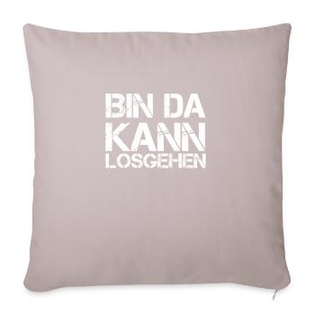 'M ready to go - Sofa pillowcase 17,3'' x 17,3'' (45 x 45 cm) - light taupe - Front