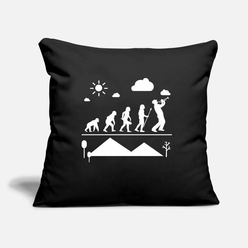 Trompette Trompette Evolution Housse de coussin décorative 45 x 45 cm