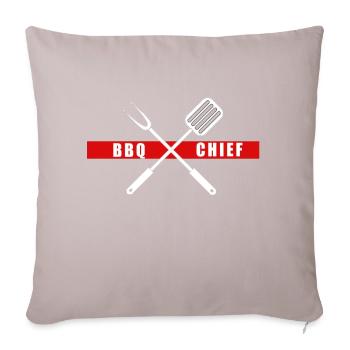 BBQ Chef red - Housse de coussin décorative 45 x 45 cm - taupe clair - Devant