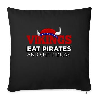 Norway, Norway Trondheim, Norway North Cape - Sofa pillowcase 17,3'' x 17,3'' (45 x 45 cm) - black - Front