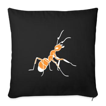 Fourmi - Housse de coussin décorative 45 x 45 cm - noir - Devant
