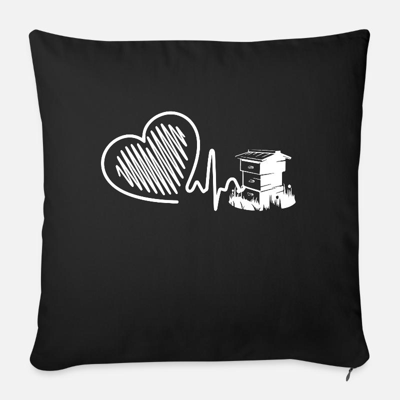 Imker Imker Herzschlag - Sofakissenbezug 45 x 45 cm - Schwarz