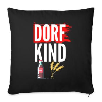 Dorfkind - Cola Korn - Sofakissenbezug 45 x 45 cm - Schwarz - Vorne