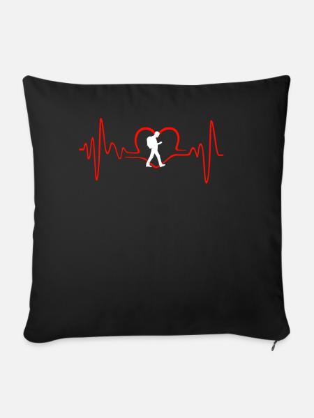 I Love Geocaching - Sofakissenbezug 45 x 45 cm - Schwarz