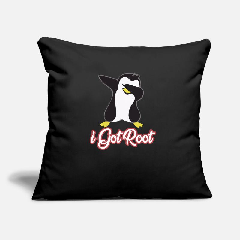 Geek Linux Ich bin root Sofakissenbezug 45 x 45 cm