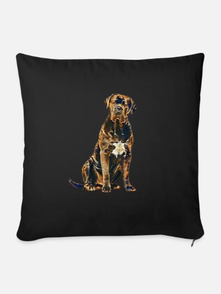 Cane Corso Art Vintage - Sofakissenbezug 45 x 45 cm - Schwarz