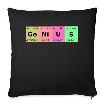 drôle énonciation drôle cadeau drôle drôle - Housse de coussin décorative 45 x 45 cm - noir - Devant