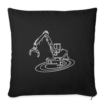 Harvesters - Sofa pillowcase 17,3'' x 17,3'' (45 x 45 cm) - black - Front