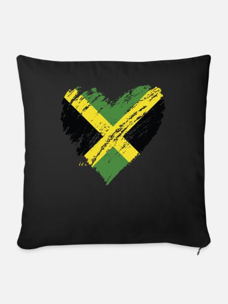jamaica - Sofakissenbezug 45 x 45 cm - Schwarz