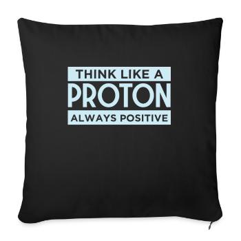 Science physique - Housse de coussin décorative 45 x 45 cm - noir - Devant