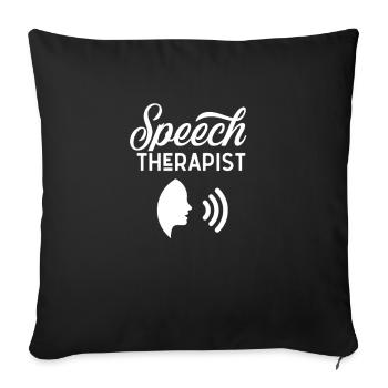 Speech Therapist Profession Speech Therapy Speech Therapist Speech Therapist - Sofa pillowcase 17,3'' x 17,3'' (45 x 45 cm) - black - Front