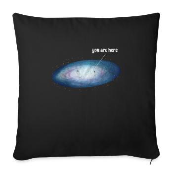 Astronomie - Sofakissenbezug 45 x 45 cm - Schwarz - Vorne