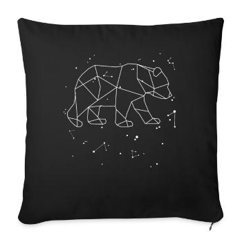 Constellation Ours Signe Du Zodiaque Ours Animal - Housse de coussin décorative 45 x 45 cm - noir - Devant