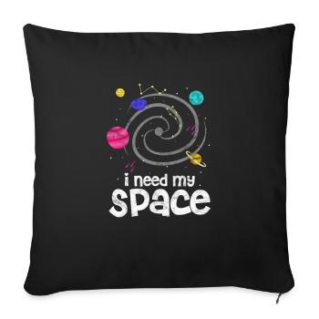 Astronomy planets astronaut universe gift - Sofa pillowcase 17,3'' x 17,3'' (45 x 45 cm) - black - Front