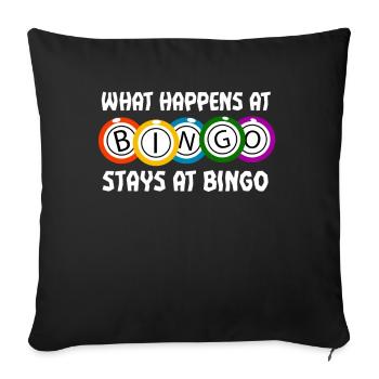 Bingo - Sofakissenbezug 45 x 45 cm - Schwarz - Vorne