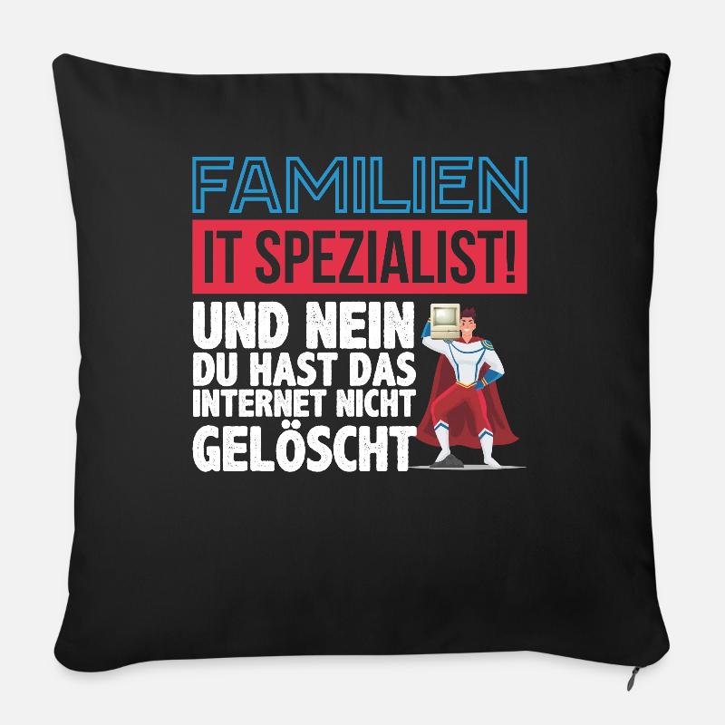 Programmierer Informatiker - Sofakissenbezug 45 x 45 cm - Schwarz