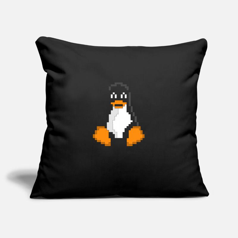 Linux Pinguin Pixel Art Sys Admins Computer Hacker Sofakissenbezug 45 x 45 cm