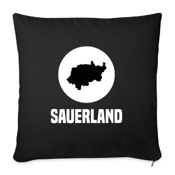 Sauerland! - Sofakissenbezug 45 x 45 cm - Schwarz - Vorne
