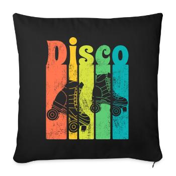 Disco - Housse de coussin décorative 45 x 45 cm - noir - Devant