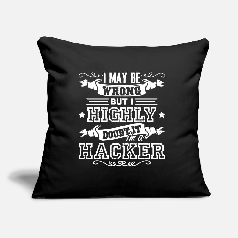 Hacker Ich bin ein Hacker Sofakissenbezug 45 x 45 cm