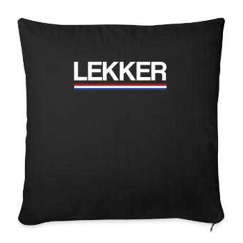 Lekker Netherlands flag Dutch Holland - Sofa pillowcase 17,3'' x 17,3'' (45 x 45 cm) - black - Front